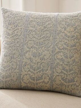 NWOT -TWO West Elm  Embroidered Pillow Covers - 18x18- just delivered this week!
